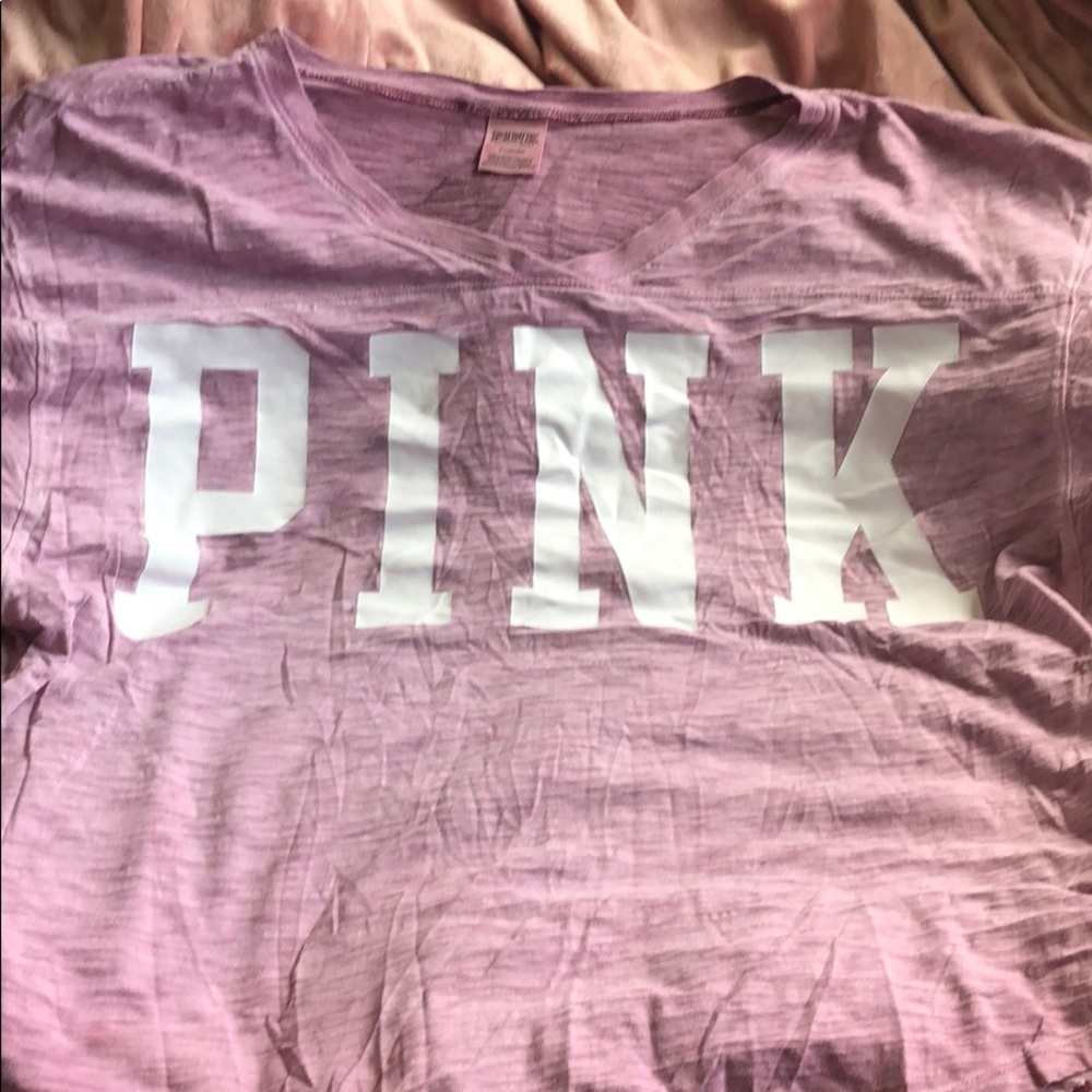 Pink oversized shirt